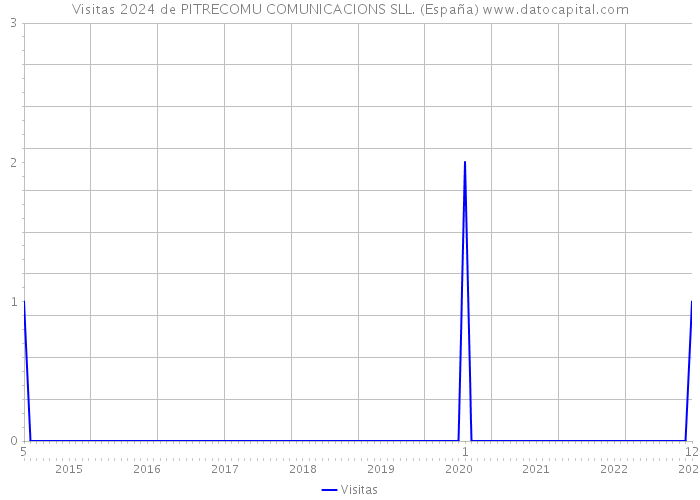 Visitas 2024 de PITRECOMU COMUNICACIONS SLL. (España) 