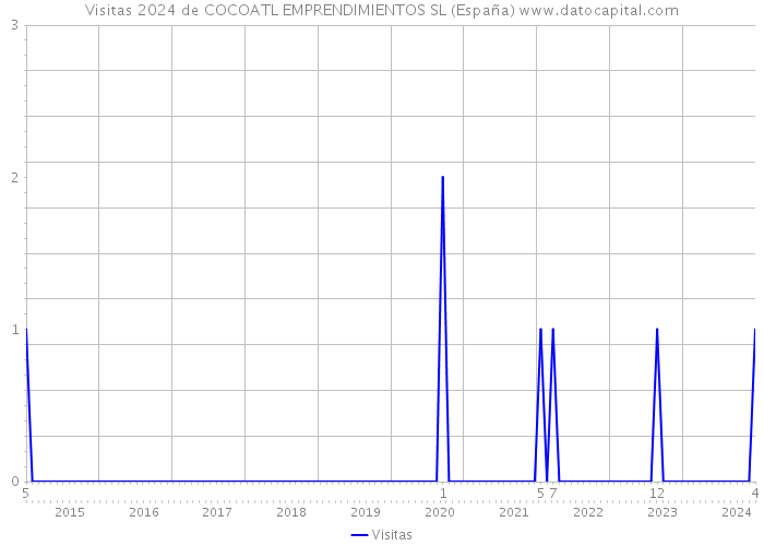 Visitas 2024 de COCOATL EMPRENDIMIENTOS SL (España) 
