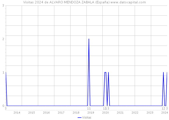Visitas 2024 de ALVARO MENDOZA ZABALA (España) 