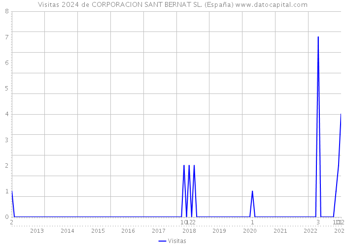 Visitas 2024 de CORPORACION SANT BERNAT SL. (España) 