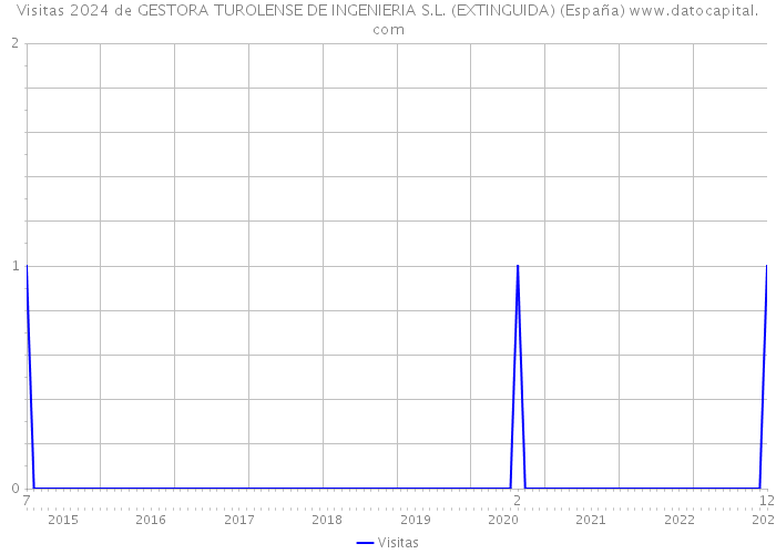 Visitas 2024 de GESTORA TUROLENSE DE INGENIERIA S.L. (EXTINGUIDA) (España) 