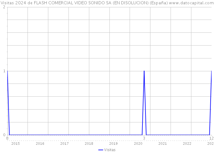 Visitas 2024 de FLASH COMERCIAL VIDEO SONIDO SA (EN DISOLUCION) (España) 