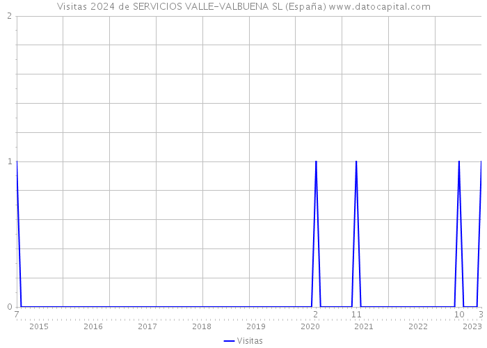 Visitas 2024 de SERVICIOS VALLE-VALBUENA SL (España) 