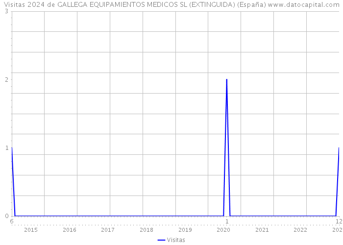 Visitas 2024 de GALLEGA EQUIPAMIENTOS MEDICOS SL (EXTINGUIDA) (España) 