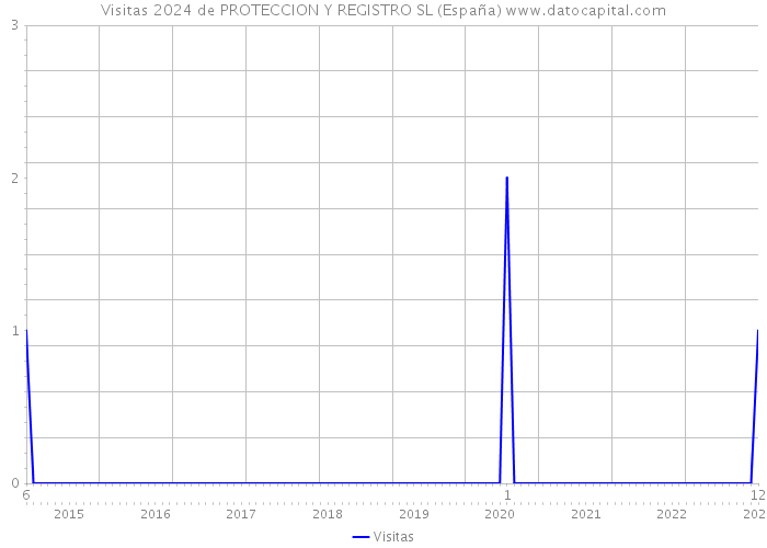 Visitas 2024 de PROTECCION Y REGISTRO SL (España) 