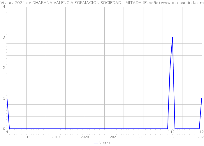 Visitas 2024 de DHARANA VALENCIA FORMACION SOCIEDAD LIMITADA (España) 
