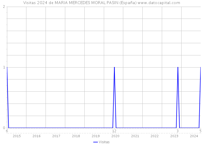 Visitas 2024 de MARIA MERCEDES MORAL PASIN (España) 