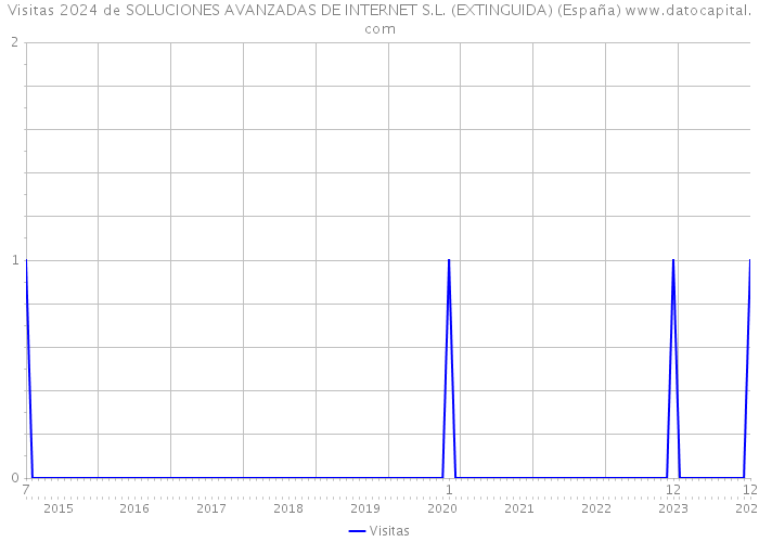 Visitas 2024 de SOLUCIONES AVANZADAS DE INTERNET S.L. (EXTINGUIDA) (España) 