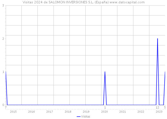 Visitas 2024 de SALOMON INVERSIONES S.L. (España) 