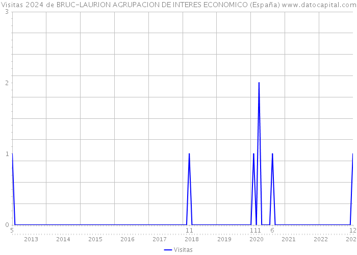 Visitas 2024 de BRUC-LAURION AGRUPACION DE INTERES ECONOMICO (España) 
