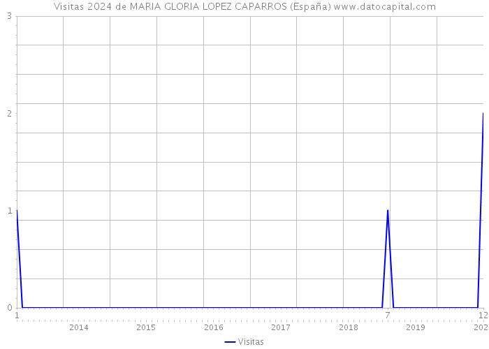 Visitas 2024 de MARIA GLORIA LOPEZ CAPARROS (España) 