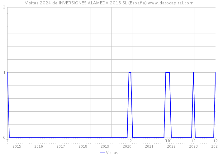 Visitas 2024 de INVERSIONES ALAMEDA 2013 SL (España) 