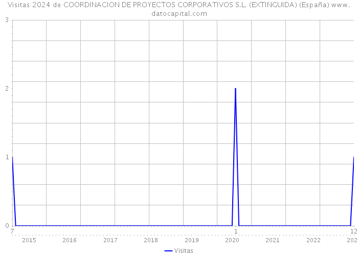 Visitas 2024 de COORDINACION DE PROYECTOS CORPORATIVOS S.L. (EXTINGUIDA) (España) 