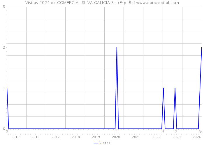 Visitas 2024 de COMERCIAL SILVA GALICIA SL. (España) 