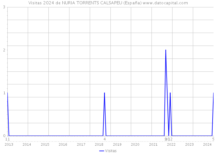 Visitas 2024 de NURIA TORRENTS CALSAPEU (España) 