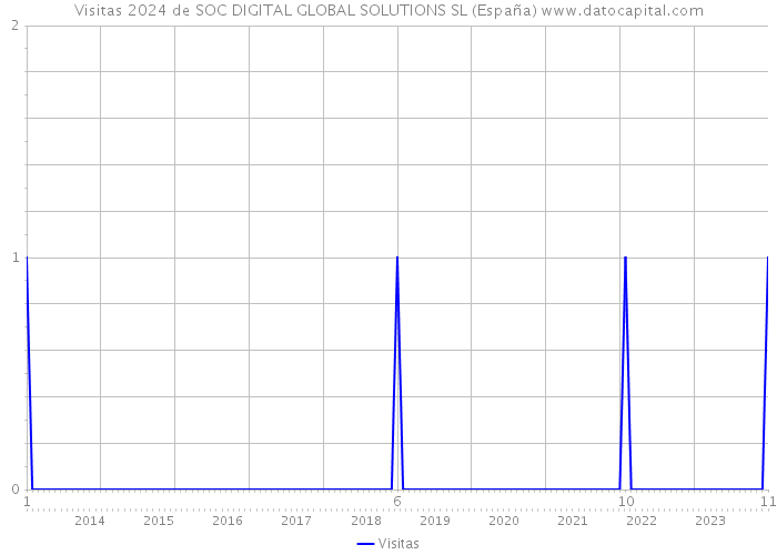 Visitas 2024 de SOC DIGITAL GLOBAL SOLUTIONS SL (España) 