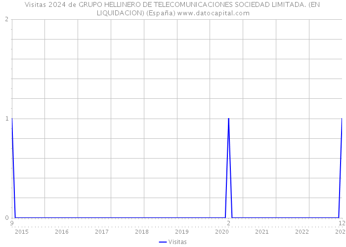 Visitas 2024 de GRUPO HELLINERO DE TELECOMUNICACIONES SOCIEDAD LIMITADA. (EN LIQUIDACION) (España) 