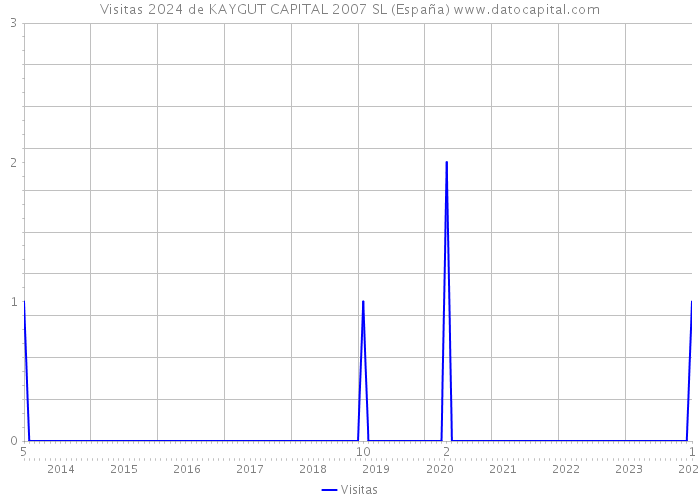 Visitas 2024 de KAYGUT CAPITAL 2007 SL (España) 