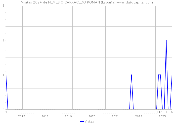 Visitas 2024 de NEMESIO CARRACEDO ROMAN (España) 