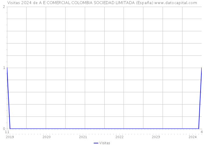 Visitas 2024 de A E COMERCIAL COLOMBIA SOCIEDAD LIMITADA (España) 