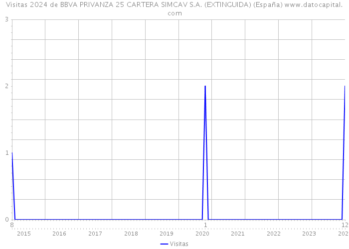 Visitas 2024 de BBVA PRIVANZA 25 CARTERA SIMCAV S.A. (EXTINGUIDA) (España) 