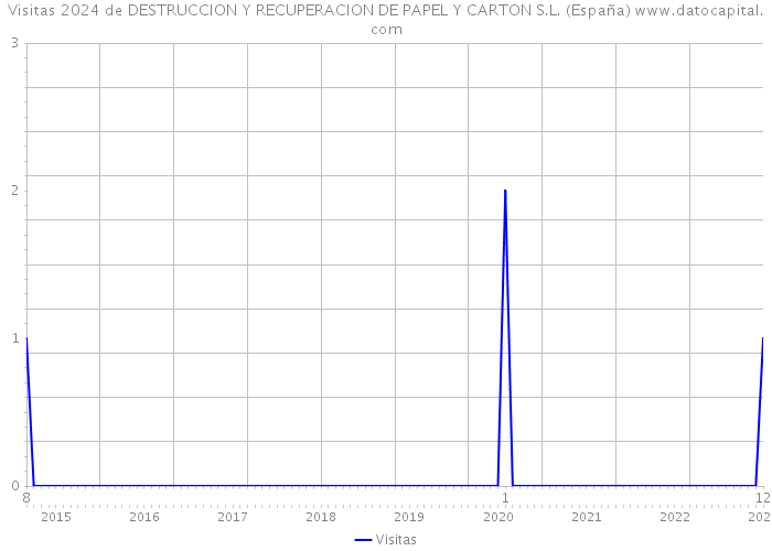 Visitas 2024 de DESTRUCCION Y RECUPERACION DE PAPEL Y CARTON S.L. (España) 