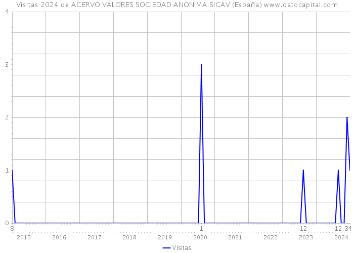 Visitas 2024 de ACERVO VALORES SOCIEDAD ANONIMA SICAV (España) 