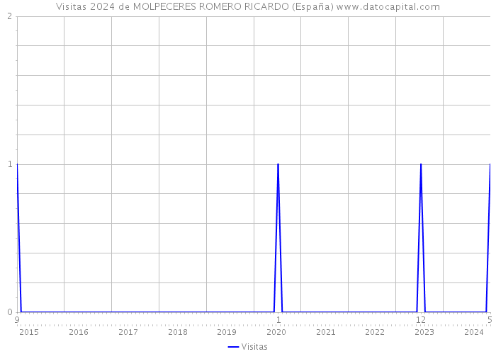 Visitas 2024 de MOLPECERES ROMERO RICARDO (España) 