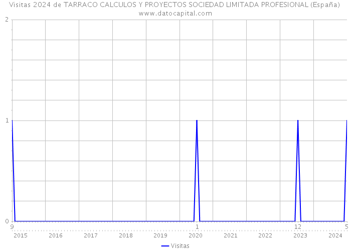 Visitas 2024 de TARRACO CALCULOS Y PROYECTOS SOCIEDAD LIMITADA PROFESIONAL (España) 