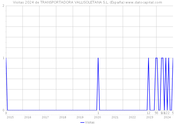 Visitas 2024 de TRANSPORTADORA VALLISOLETANA S.L. (España) 