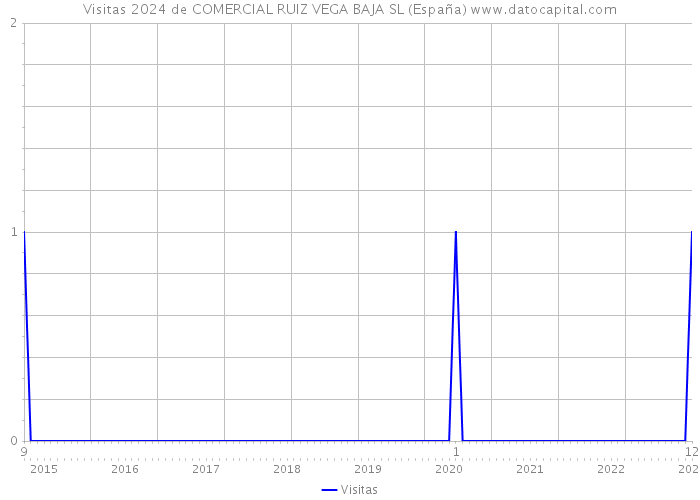 Visitas 2024 de COMERCIAL RUIZ VEGA BAJA SL (España) 