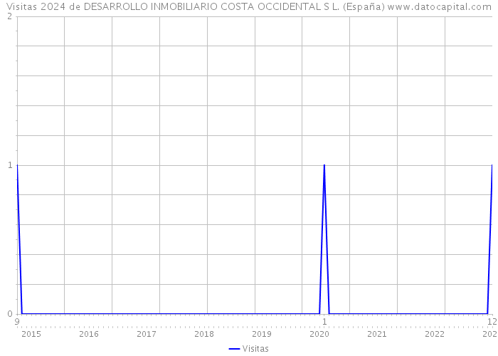 Visitas 2024 de DESARROLLO INMOBILIARIO COSTA OCCIDENTAL S L. (España) 