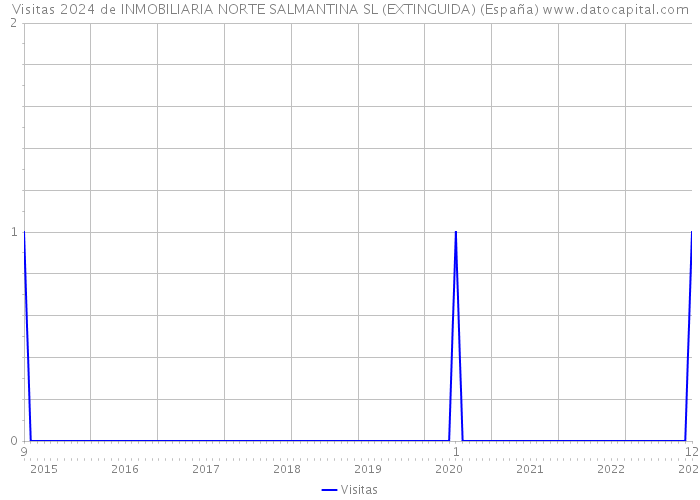 Visitas 2024 de INMOBILIARIA NORTE SALMANTINA SL (EXTINGUIDA) (España) 