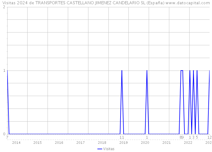 Visitas 2024 de TRANSPORTES CASTELLANO JIMENEZ CANDELARIO SL (España) 