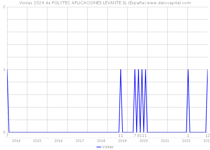 Visitas 2024 de POLYTEC APLICACIONES LEVANTE SL (España) 