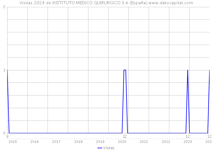 Visitas 2024 de INSTITUTO MEDICO QUIRURGICO S A (España) 