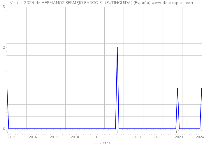 Visitas 2024 de HERMANOS BERMEJO BARCO SL (EXTINGUIDA) (España) 