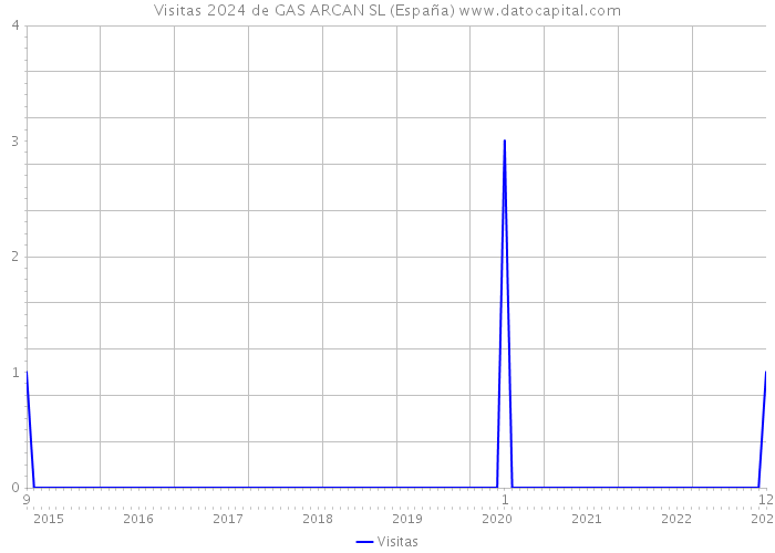 Visitas 2024 de GAS ARCAN SL (España) 