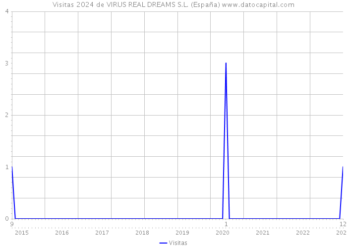 Visitas 2024 de VIRUS REAL DREAMS S.L. (España) 