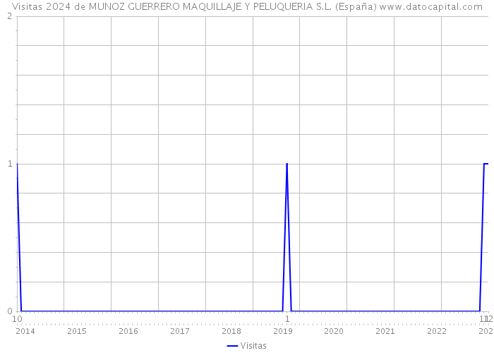 Visitas 2024 de MUNOZ GUERRERO MAQUILLAJE Y PELUQUERIA S.L. (España) 