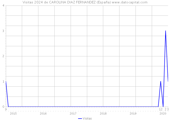 Visitas 2024 de CAROLINA DIAZ FERNANDEZ (España) 