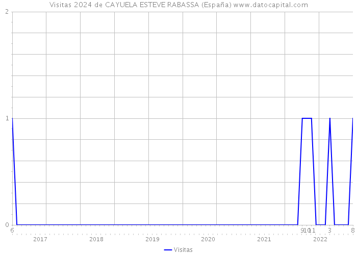 Visitas 2024 de CAYUELA ESTEVE RABASSA (España) 