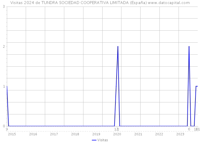 Visitas 2024 de TUNDRA SOCIEDAD COOPERATIVA LIMITADA (España) 