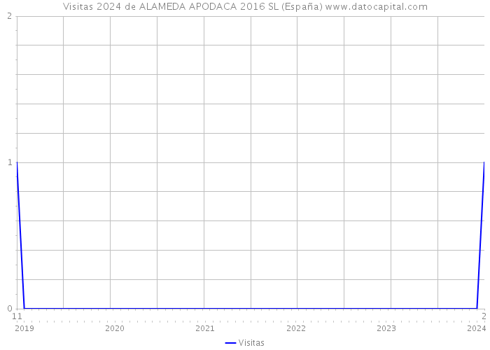 Visitas 2024 de ALAMEDA APODACA 2016 SL (España) 