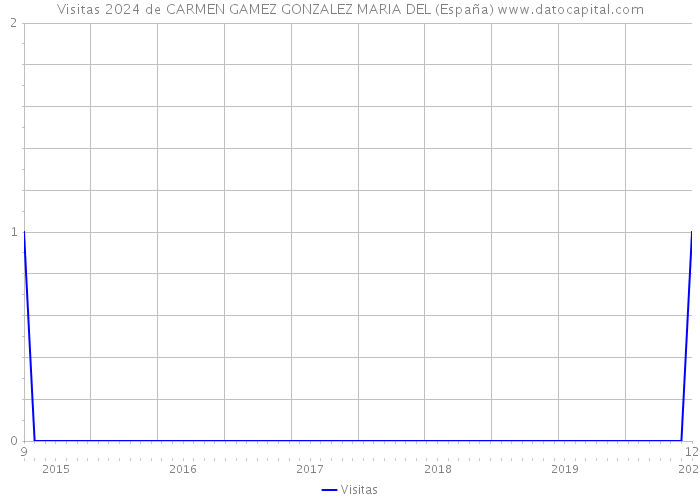 Visitas 2024 de CARMEN GAMEZ GONZALEZ MARIA DEL (España) 