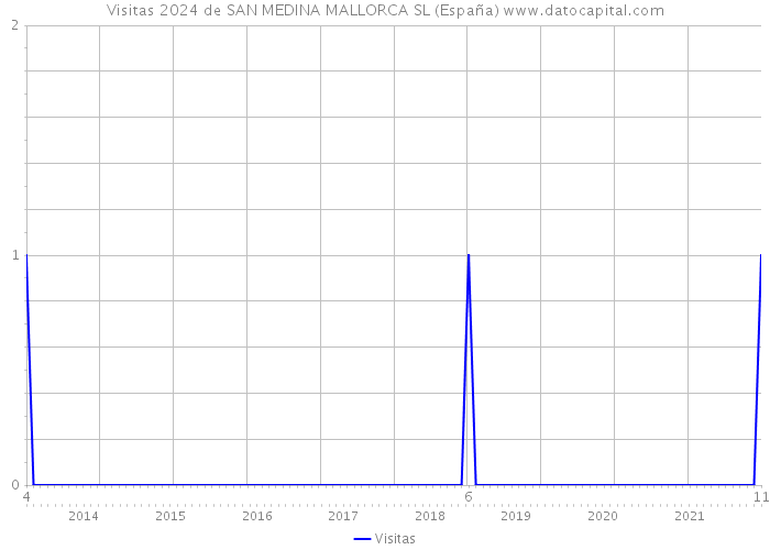 Visitas 2024 de SAN MEDINA MALLORCA SL (España) 