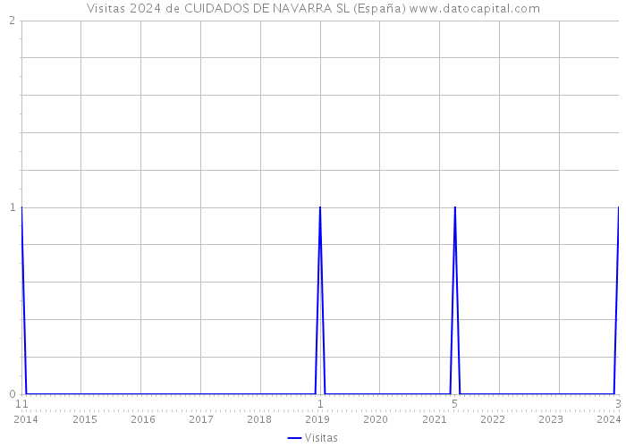 Visitas 2024 de CUIDADOS DE NAVARRA SL (España) 