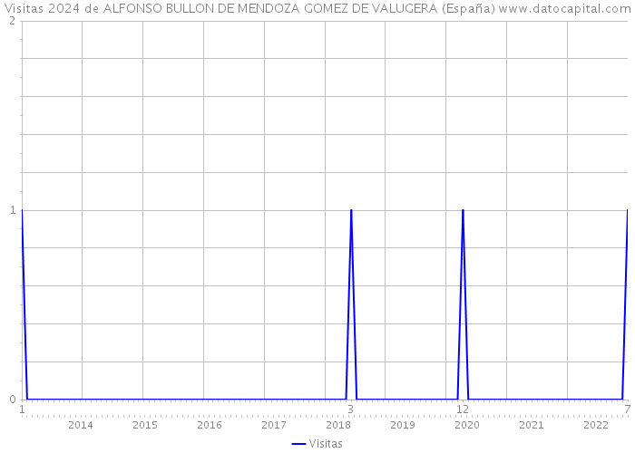 Visitas 2024 de ALFONSO BULLON DE MENDOZA GOMEZ DE VALUGERA (España) 