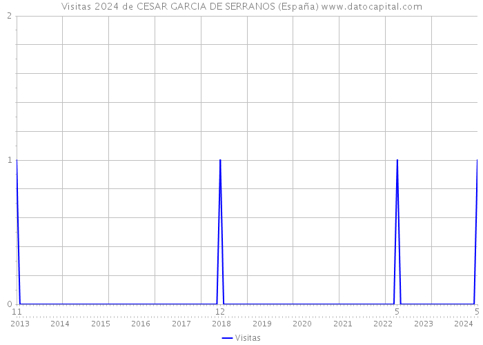 Visitas 2024 de CESAR GARCIA DE SERRANOS (España) 