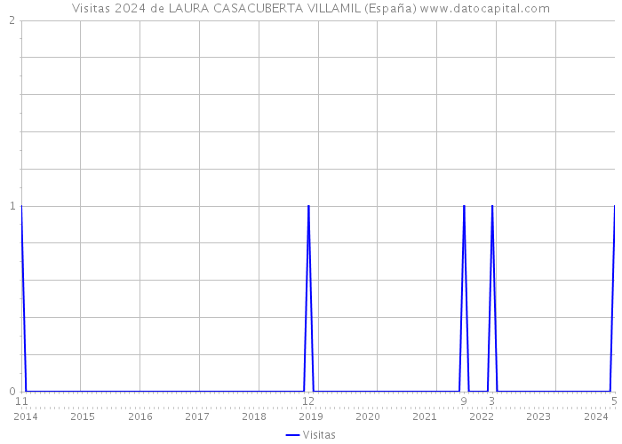 Visitas 2024 de LAURA CASACUBERTA VILLAMIL (España) 